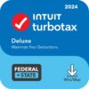 [Old Version] TurboTax Deluxe 2024: Federal & State Tax Software + E-file [PC/Mac Download]