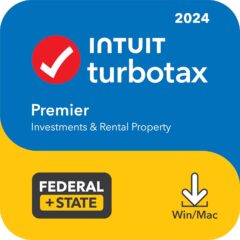 [Old Version] TurboTax Premier 2024: Federal & State Tax Software + E-file [PC/Mac Download]