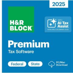 H&R Block 2025 Tax Software Premium (PC/Mac Digital Download)