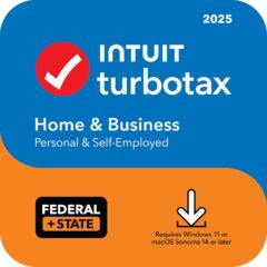 TurboTax Home & Business 2025 Tax Software | Federal & State Return | PC/Mac | Instant Digital Download