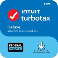 TurboTax Deluxe 2025 Tax Software | Federal & State Return | PC/Mac | Instant Digital Download