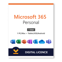 Microsoft 365 Personal | (PC/MAC/Tablet) – 1 Device