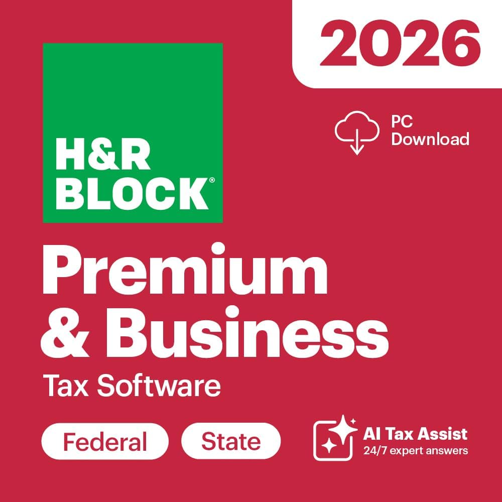 H&R Block Premium & Business Tax Software 2026 